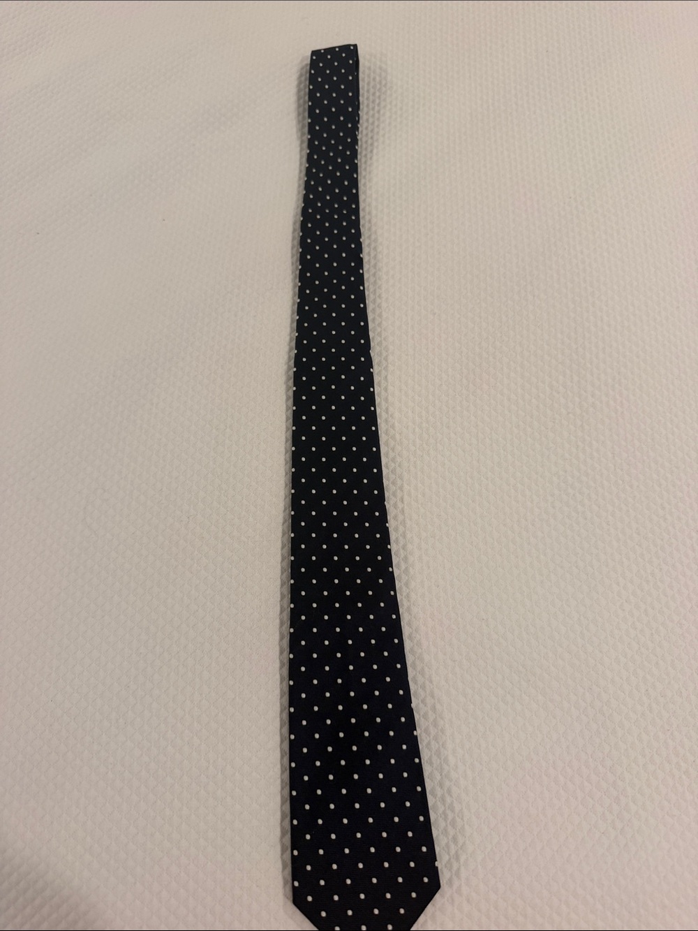 Brooks Brothers Navy and White Polka Dot Kids Tie